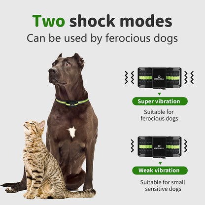 Dog Bark Collar Waterproof No Shock Collar Rechargeable anti Bark Collar, No Bark Collar for Medium Large Dogs,