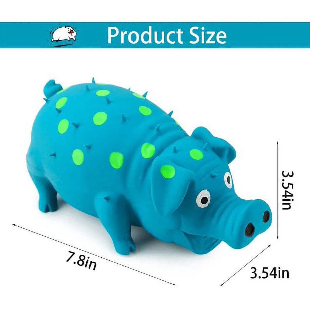 Exciting Blue Pig Squeaky Dog Toy - Perfect for Chewing, Anxiety Relief, and Endless Fun!