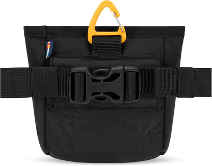 Goodie Treat Bag, Dog Treat Pouch, Waist Belt Clip for Hands-Free Training, Magnetic Closure, Dog Training and Behavior Aids, Three Ways to Wear (Raven S'25)