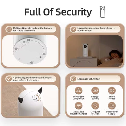 Interactive LED Laser Cat Toy - Automatic Smart Teaser for Indoor Fun!