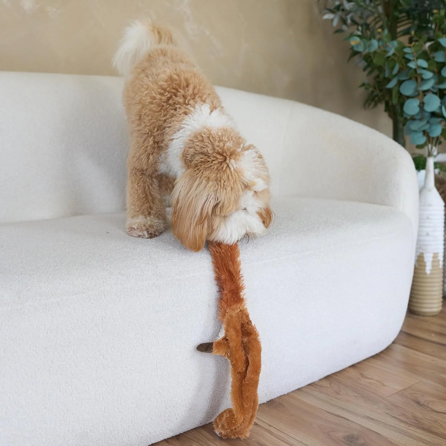 SPOT Skinneez Squirrel Dog Toy - Durable No Stuffing Design for Medium & Large Dogs, Perfect for Tug, Fetch & Shake Play, 23 Inches