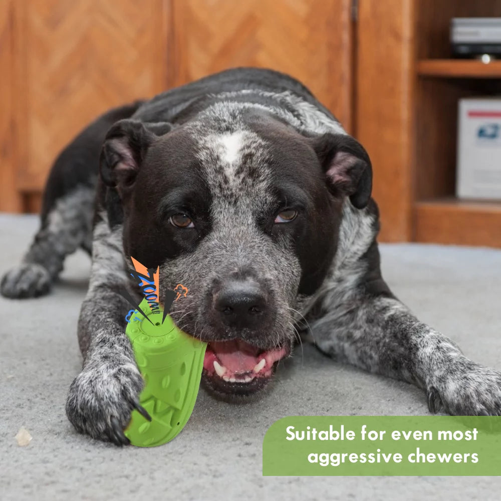 Durable Squeaky Dog Chew Toy in Fun Shoe Shape - Perfect for Aggressive Chewers and Teeth Cleaning
