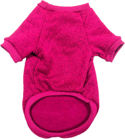 Small Dog Sweater Warm Winter Puppy Pet Coat Soft Sweater Clothes for Small Dogs Outfit (XS, Wine Red)