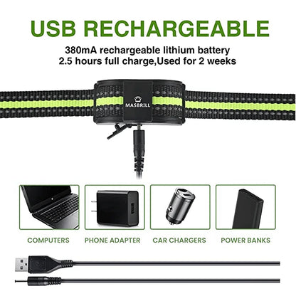 Dog Bark Collar Waterproof No Shock Collar Rechargeable anti Bark Collar, No Bark Collar for Medium Large Dogs,