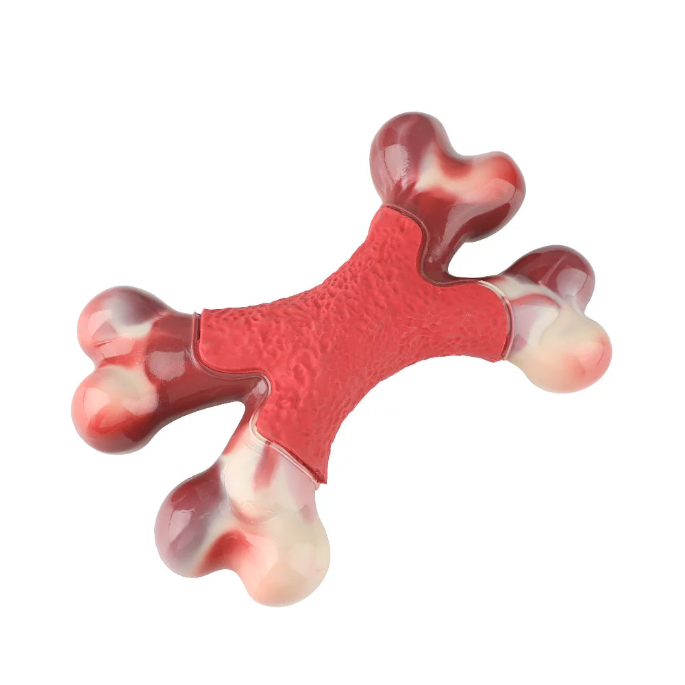Ultimate Large Dog Chew Toy for Aggressive Chewers - Indestructible Beef-Flavored Bone for Heavy Chewing Fun!