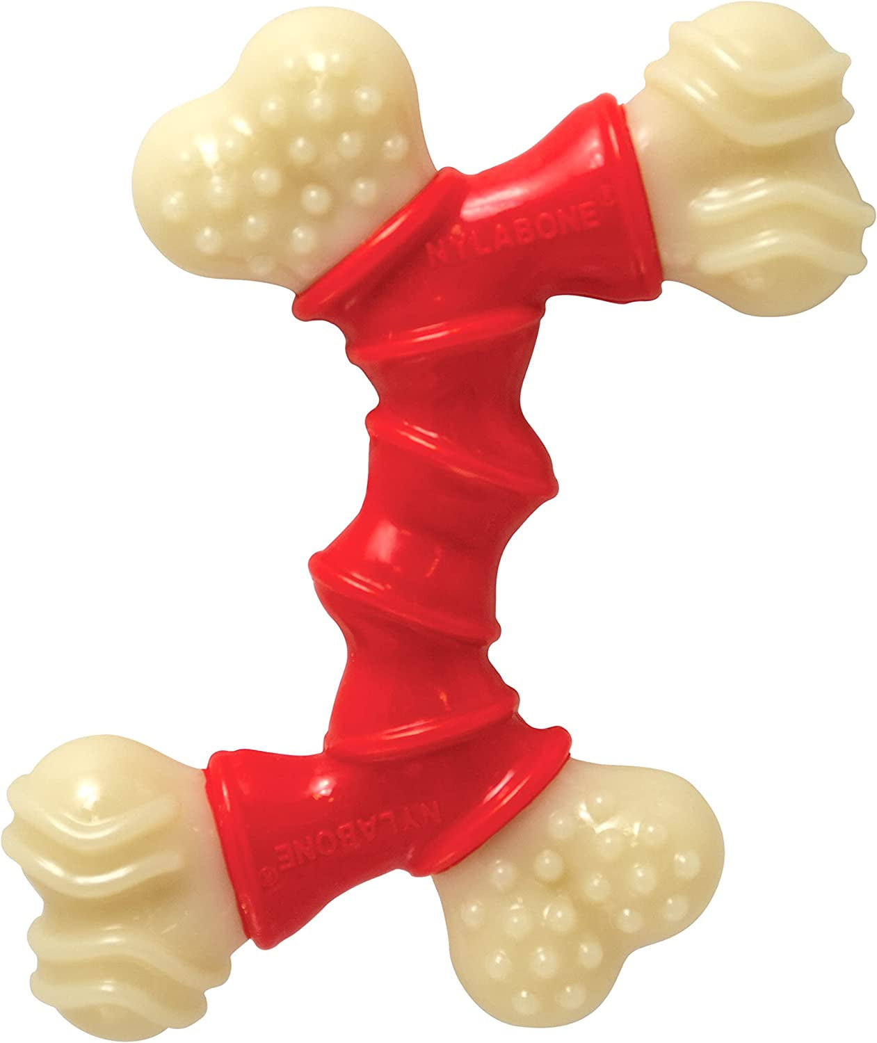 Double Bone Power Chew Toy for Aggressive Chewers - Bacon Flavor, X-Large (50+ lbs)