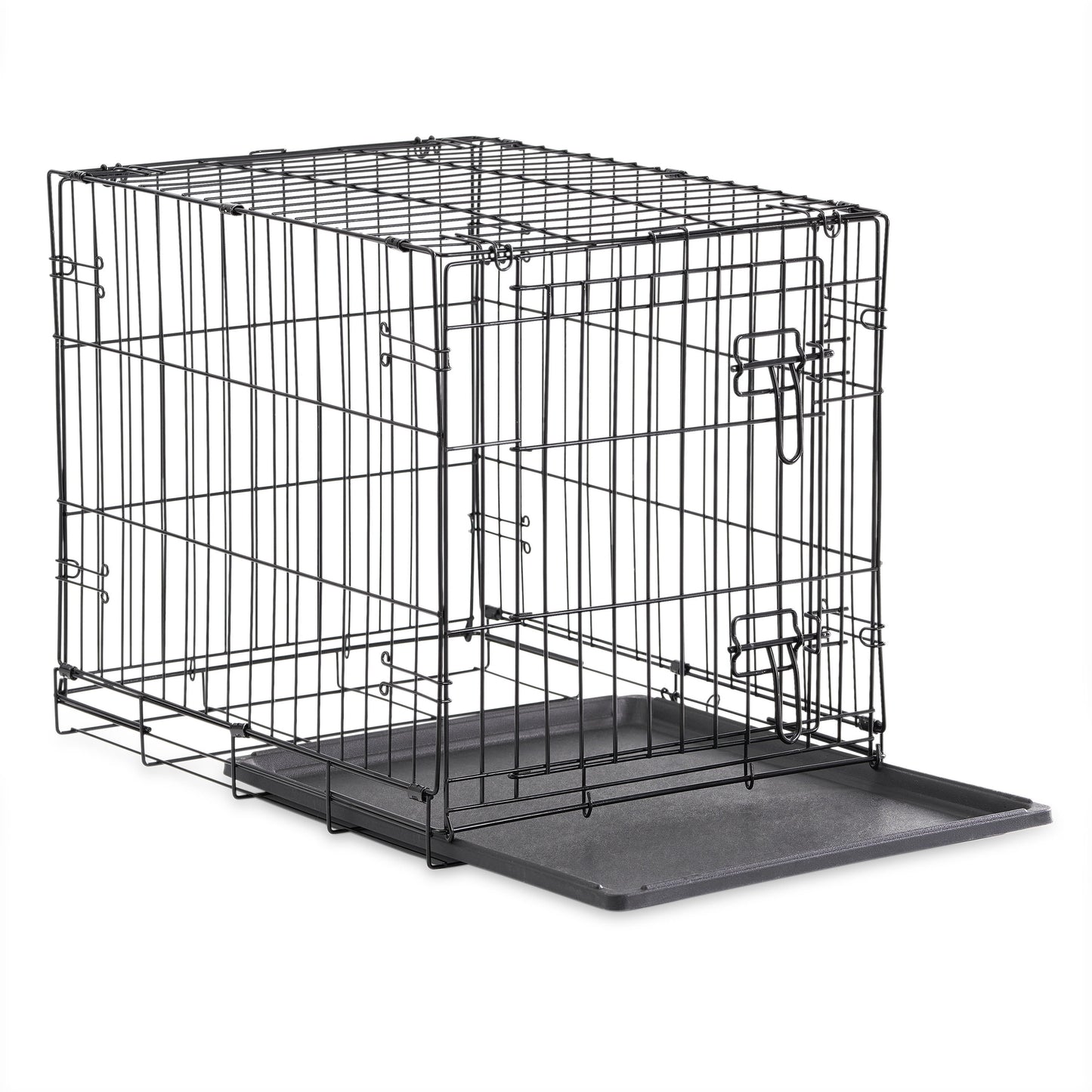 Premium Foldable 48" Dog Wire Crate with Divider & Leak-Proof Tray - Perfect for Training & Travel