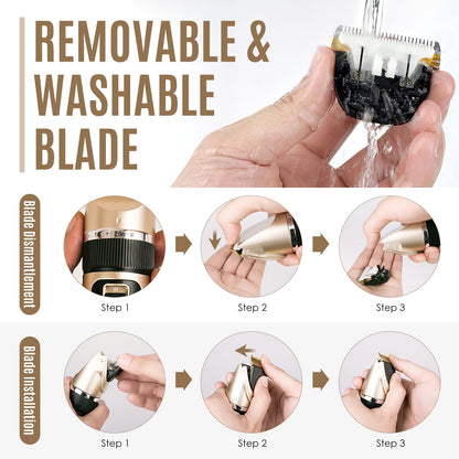 Ultimate Cordless Dog Grooming Kit - Professional Quiet Clippers for Effortless Pet Grooming