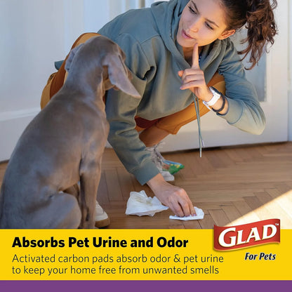 Jumbo Leak Resistant Activated Carbon Training Pads for Large Breed Dogs, 28In X 30In, 50 Count