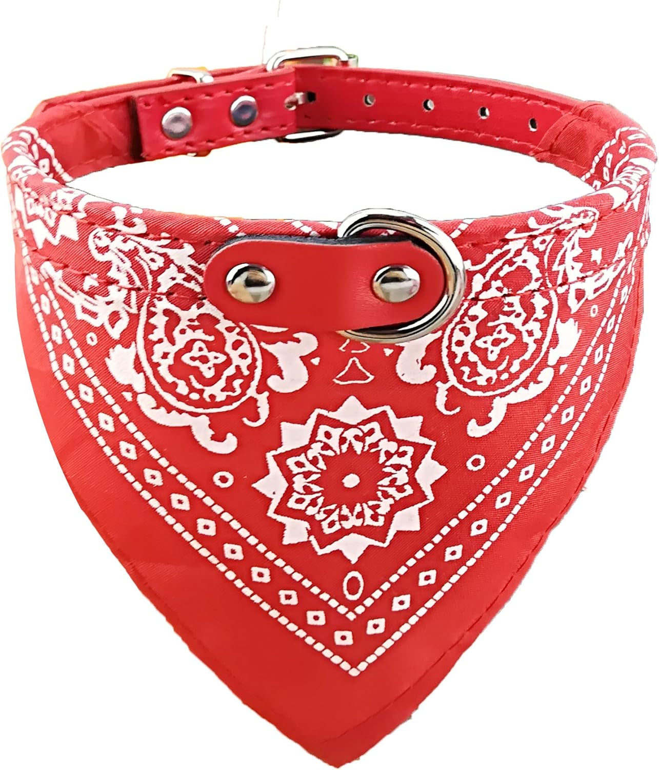 Stylish Red Bandana Collar for Medium Male Puppies