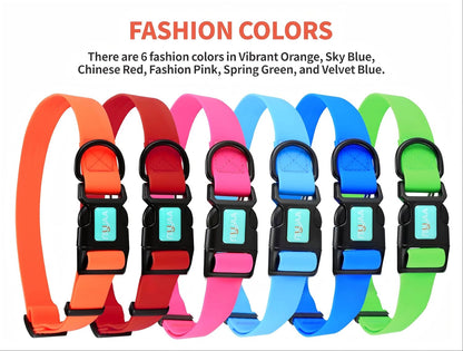 Waterproof Adjustable Dog Collars for Small, Medium, and Large Breeds - Easy to Clean (Green, Size S)