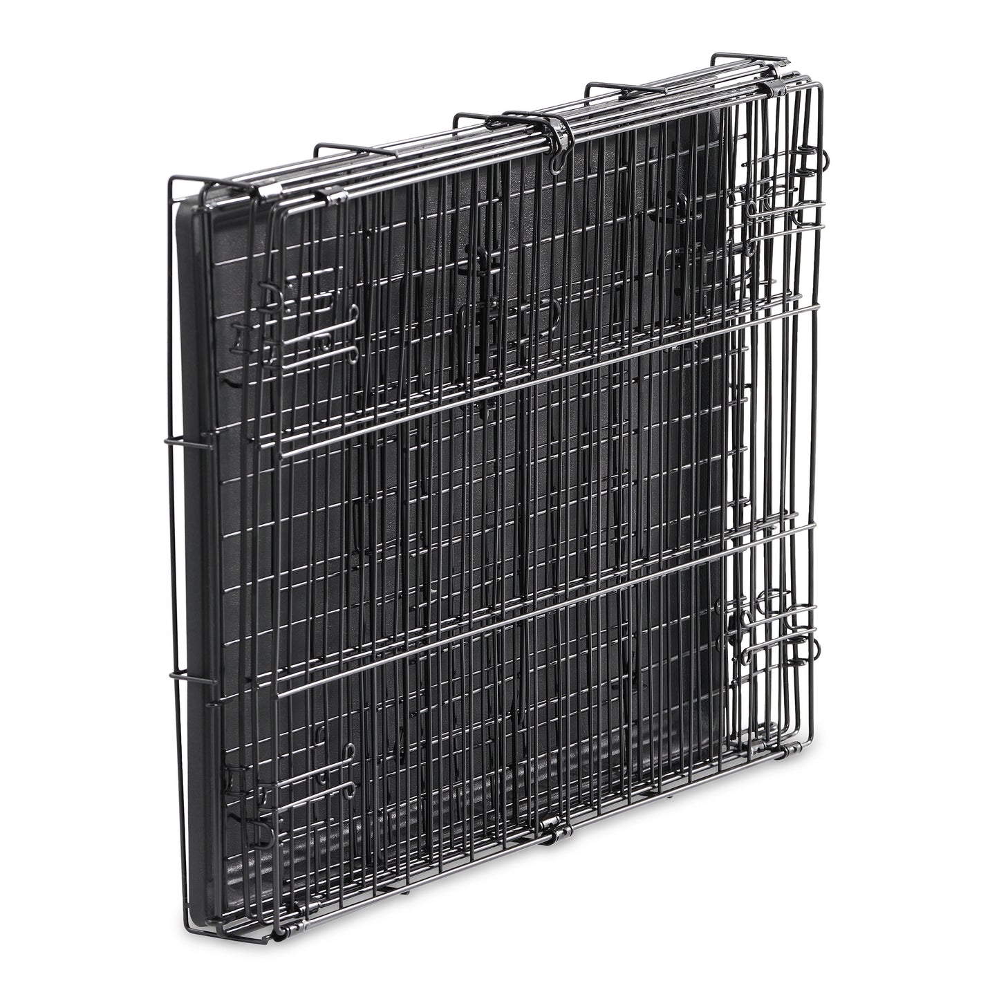 Premium Foldable 48" Dog Wire Crate with Divider & Leak-Proof Tray - Perfect for Training & Travel