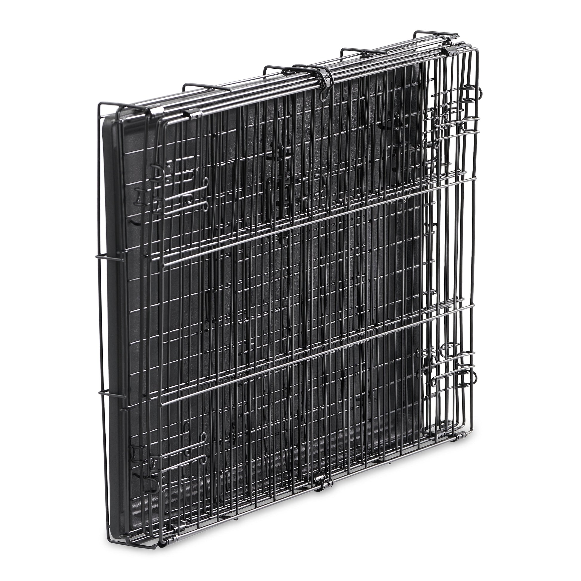 Premium Foldable 48" Dog Wire Crate with Divider & Leak-Proof Tray - Perfect for Training & Travel