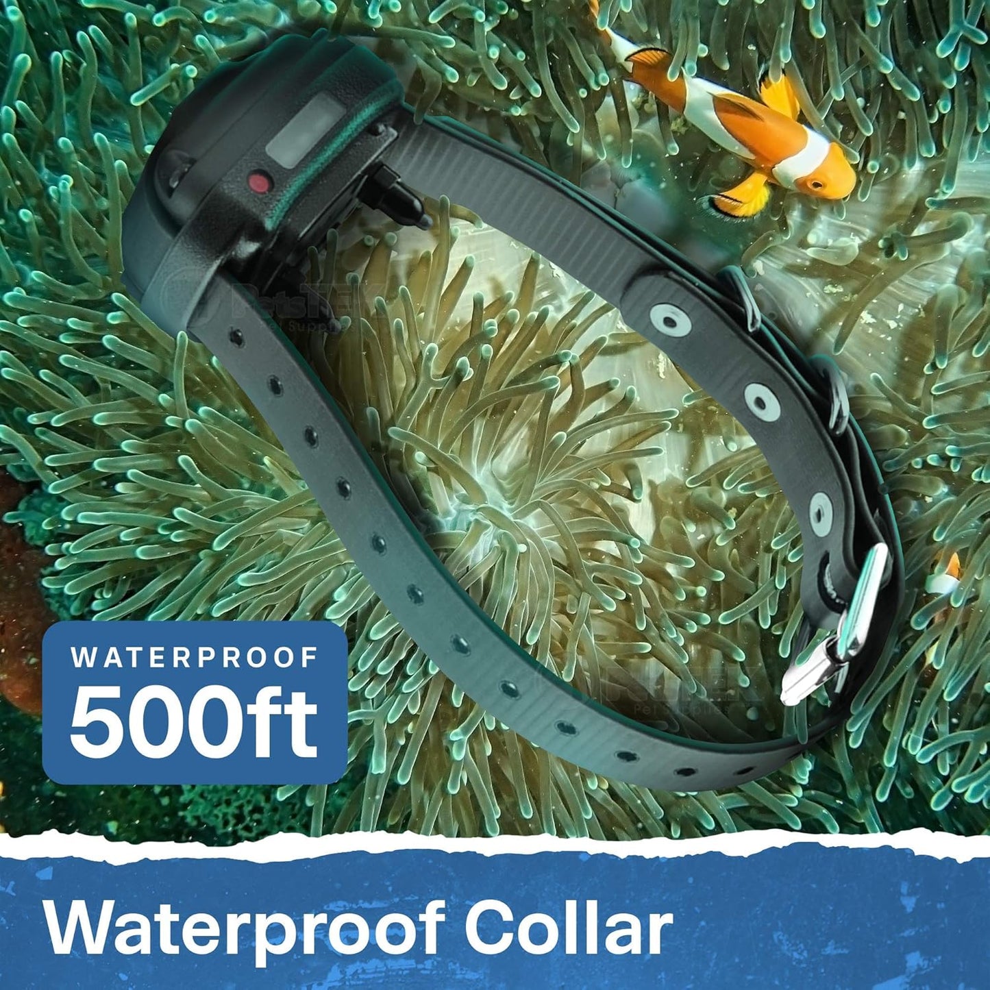 ET-300 Mini E Collar for Dog Training with Remote - 1/2 Mile Range, Waterproof, 100 Blunt Stimulation Levels, Tone or Vibration Mode, Night Light Tracking for Small, Medium & Large Dogs