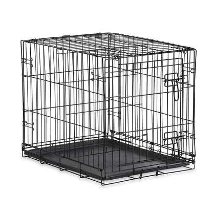 Premium Foldable 48" Dog Wire Crate with Divider & Leak-Proof Tray - Perfect for Training & Travel