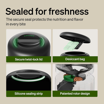Revolutionize Your Pet's Mealtime with the 5L WiFi Automatic Pet Feeder – Freshness Preservation & Low Food Sensor for Up to 10 Meals a Day in Sleek Granary Black
