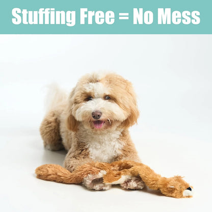 SPOT Skinneez Squirrel Dog Toy - Durable No Stuffing Design for Medium & Large Dogs, Perfect for Tug, Fetch & Shake Play, 23 Inches