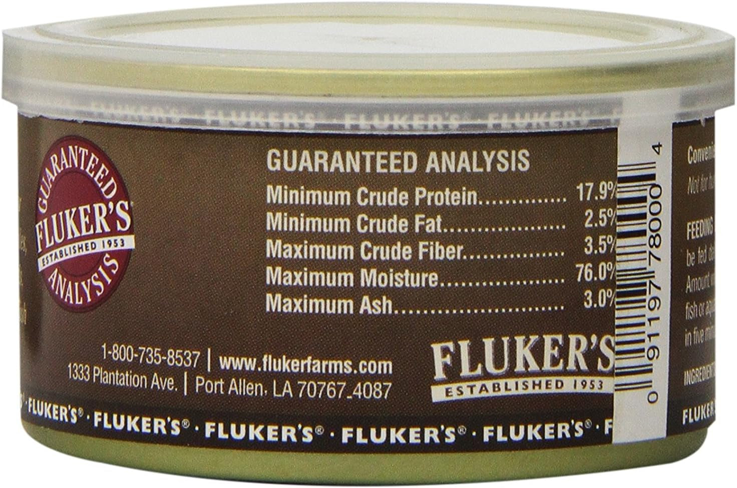 Gourmet Canned Food for Reptiles, Fish, Birds and Small Animals, Crickets, 1.2 Oz