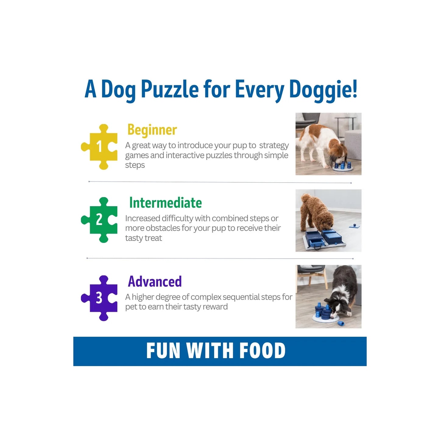 Advanced Dog Puzzle Toy - Level 3 Flower Strategy Game & Treat Dispenser for Engaging Play