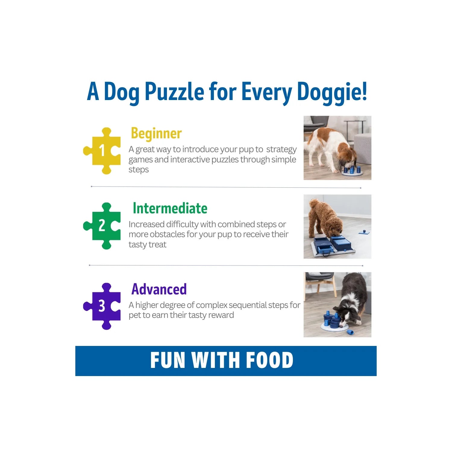 Advanced Dog Puzzle Toy - Level 3 Flower Strategy Game & Treat Dispenser for Engaging Play