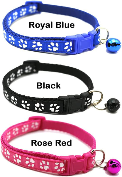 12-Pack Adjustable Breakaway ID Collars with Bells for Newborn Puppies and Kittens - Perfect for Easy Identification!