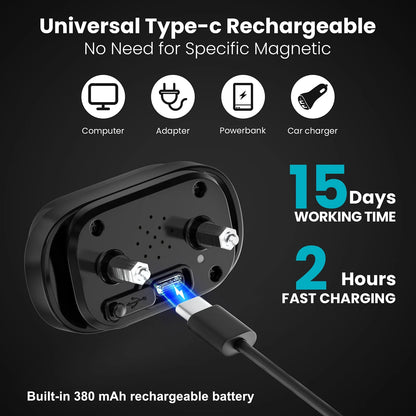 Dog Shock Collar for Large Dogs,Smart Bark Collar,Rechargeable anti Barking Training Collar with 7 Adjustable Sensitivity, with Beep Vibration