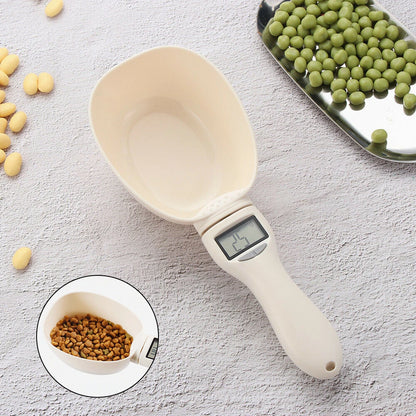 Digital Pet Food Measuring Scoop with LED Display - Accurate Dog & Cat Food Scale for Perfect Portions