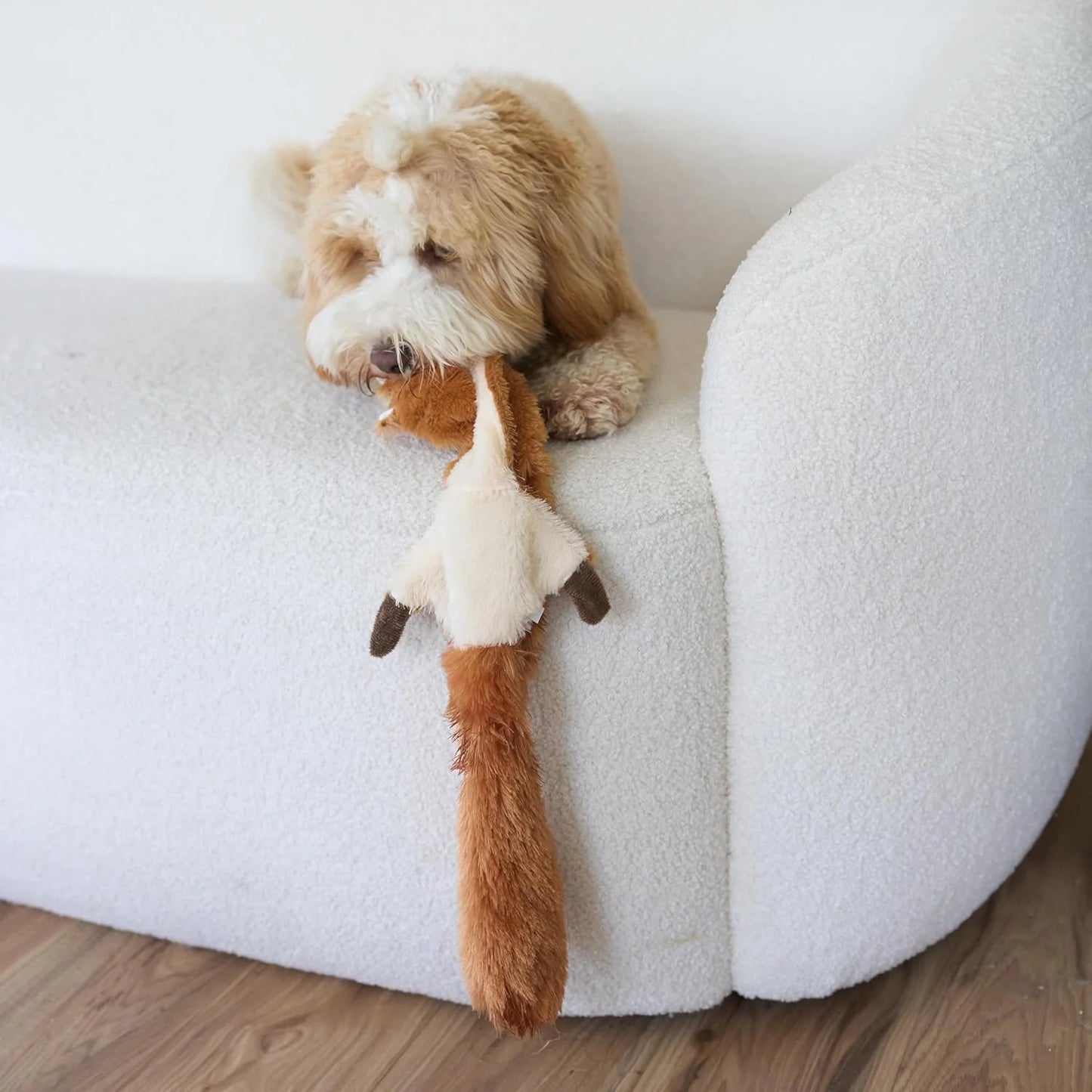 SPOT Skinneez Squirrel Dog Toy - Durable No Stuffing Design for Medium & Large Dogs, Perfect for Tug, Fetch & Shake Play, 23 Inches