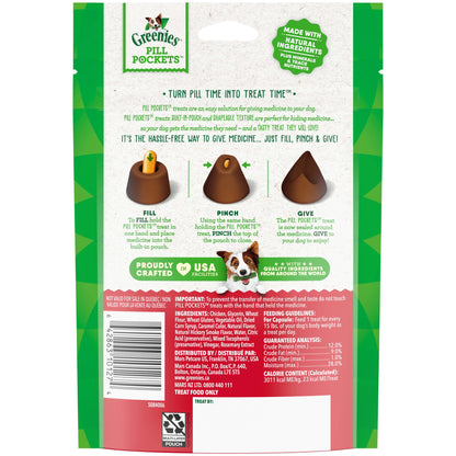 Delicious Hickory Smoke Pill Pockets for Dogs - Large Soft Treats for Easy Medication, 7.9 Oz (30 Count)