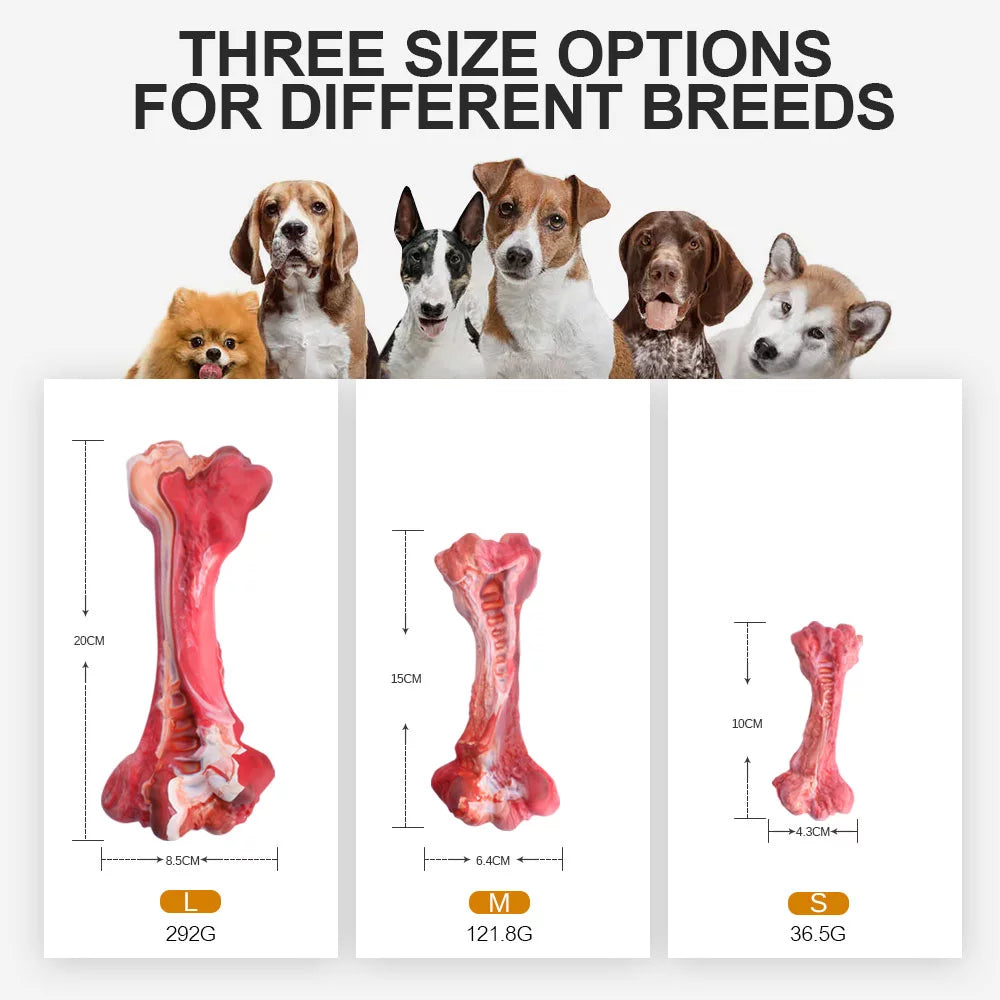 Indestructible Dog Chew Toys for Large Aggressive Chewers - Tough Teething Toys for Pet Dental Care & Boredom Relief