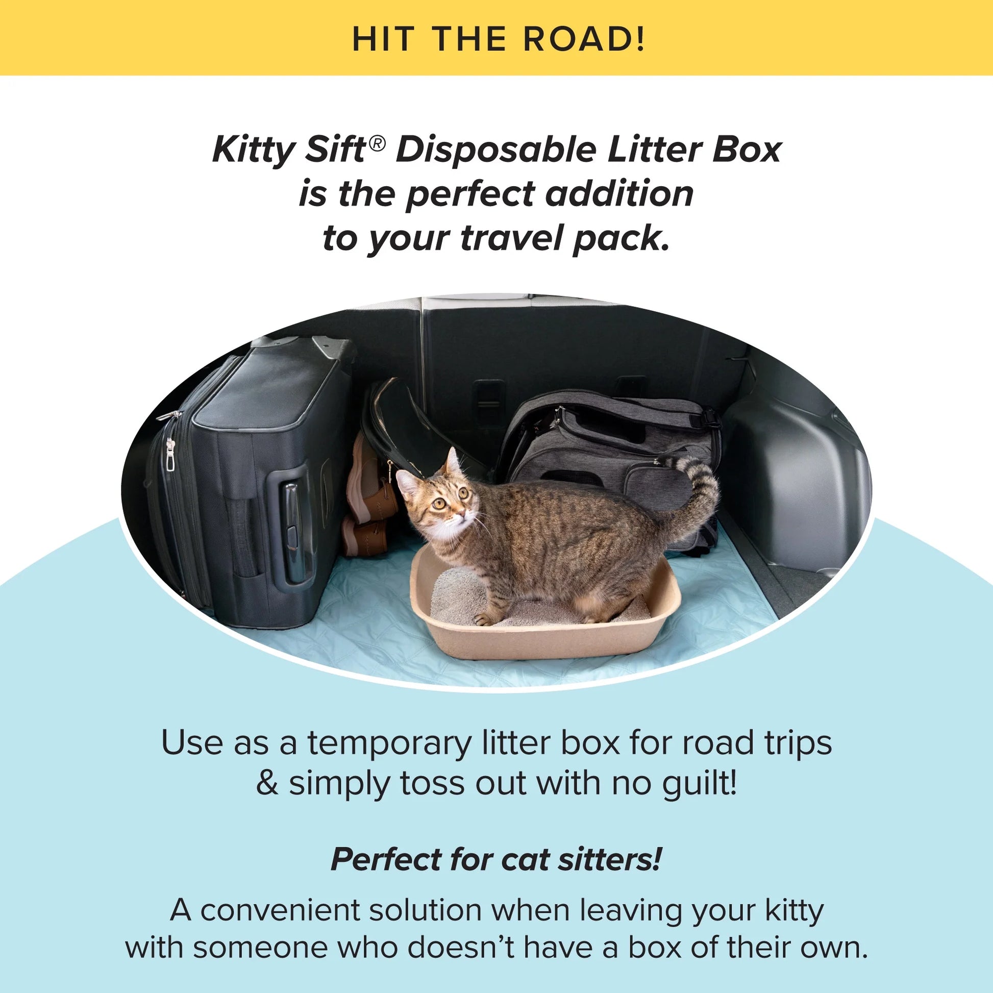 Eco-Friendly Large Cat Litter Box Sifter with Scoop - 6 Pack for Effortless Cleanup!