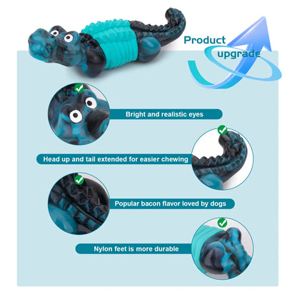 Indestructible Dog Toys for Aggressive Chewers - Durable Chewing Toys for Large Breeds in Blue