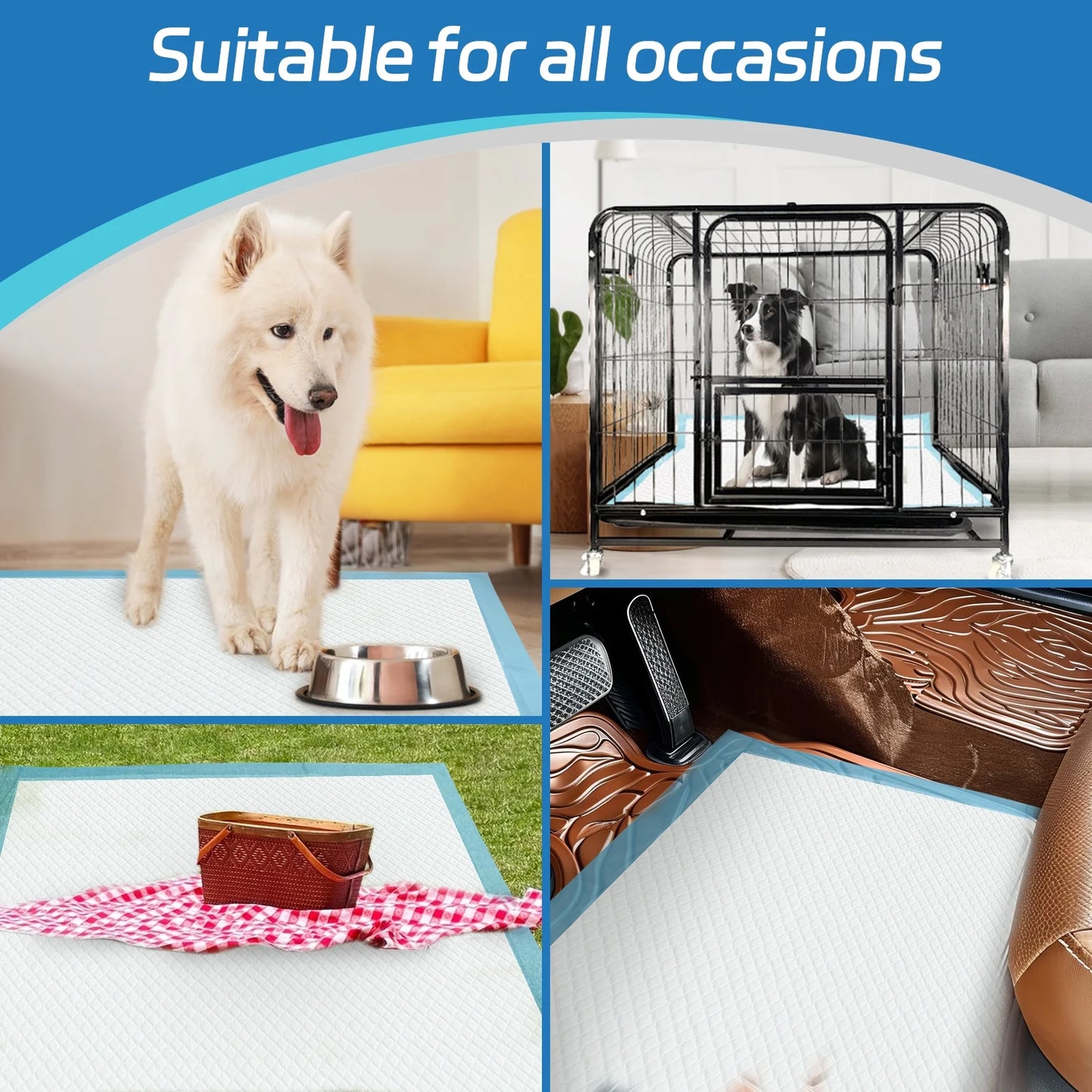 Puppy Pads Extra Large 28''X34'', XL Dog Pee Pads, 30Ct, Super Absorbent, Leak-Proof, 6 Layers Protection