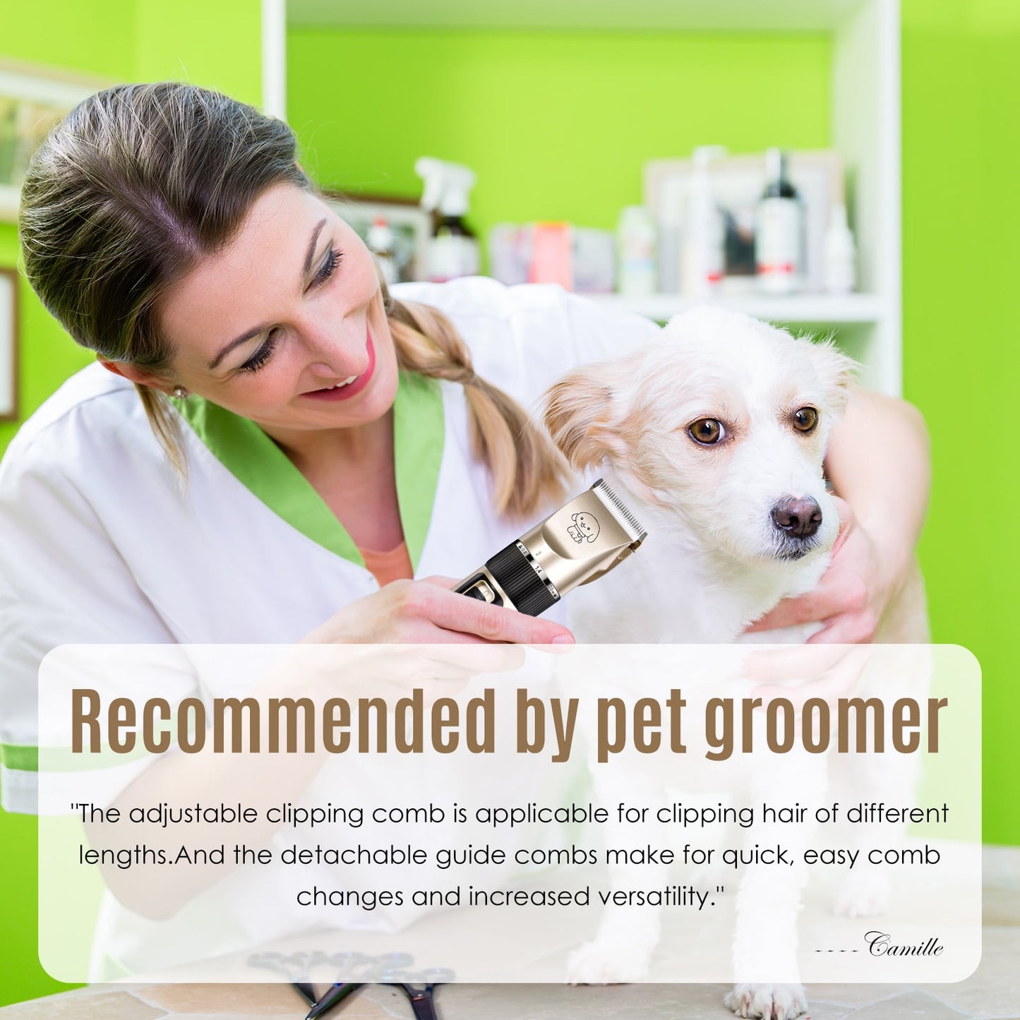 Ultimate Cordless Dog Grooming Kit - Professional Quiet Clippers for Effortless Pet Grooming