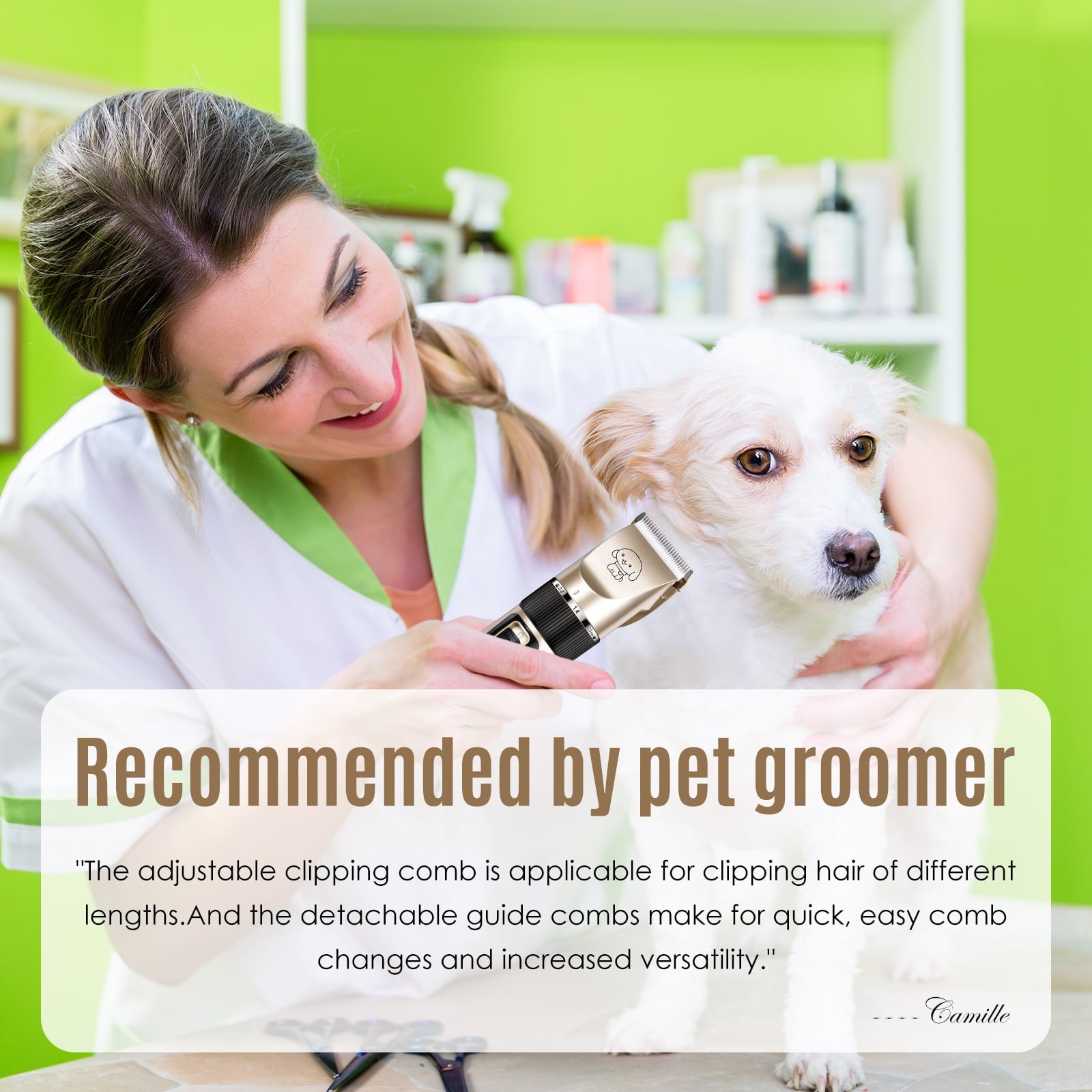 Ultimate Cordless Dog Grooming Kit - Professional Quiet Clippers for Effortless Pet Grooming
