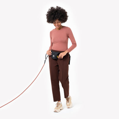 Goodie Treat Bag, Dog Treat Pouch, Waist Belt Clip for Hands-Free Training, Magnetic Closure, Dog Training and Behavior Aids, Three Ways to Wear (Raven S'25)