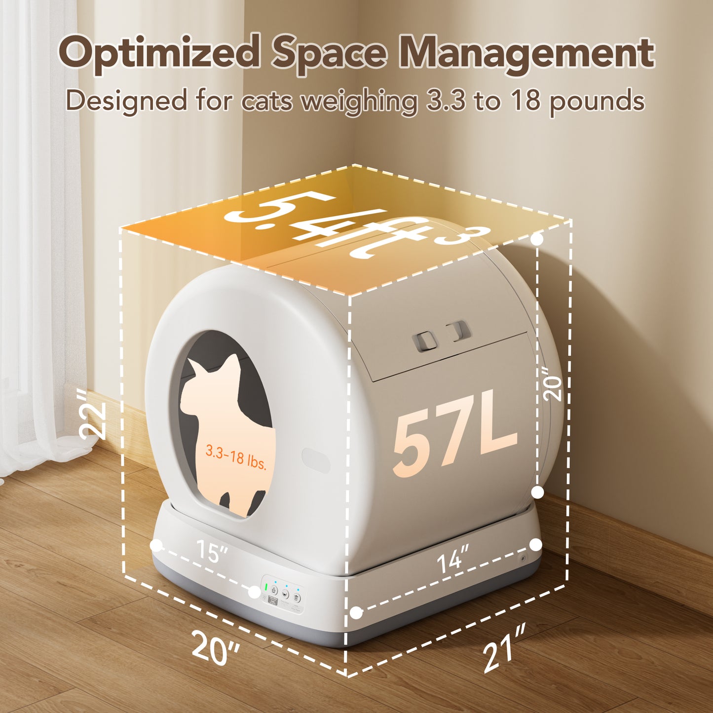 Revolutionary Self-Cleaning Cat Litter Box with APP Control, Safety Sensors, and Odor Isolation for Ultimate Pet Care