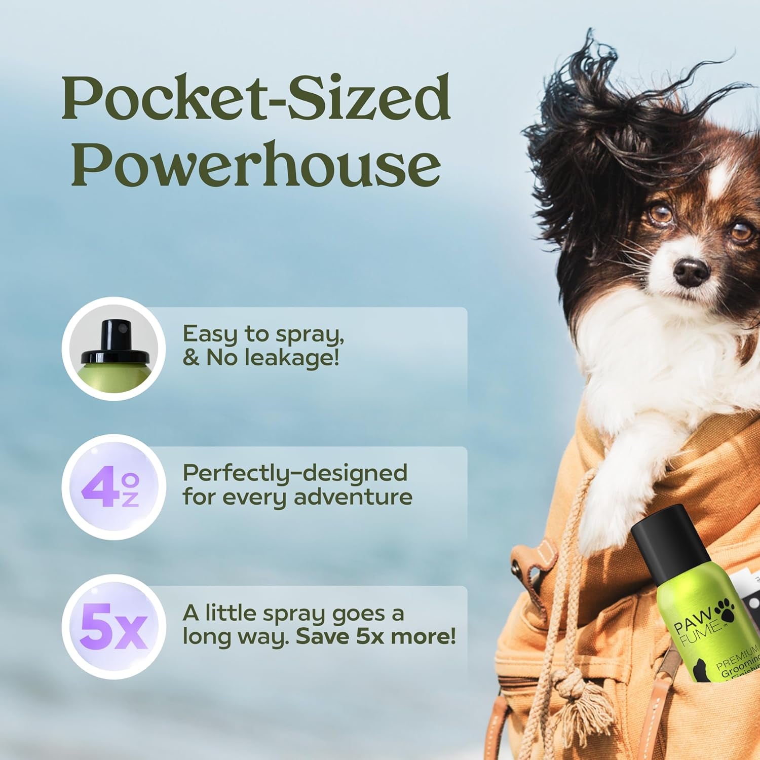 PAWFUME Royal Lavender Dog Detangler Grooming Spray, 1-Pack – Hypoallergenic, Alcohol-Free Formula for Moisturizing and Detangling – Salon-Quality Coat Care for Dogs