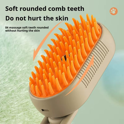 Ultimate Pet Spray Massage Comb - Effortless One-Button Hair Removal Brush for Cats & Dogs