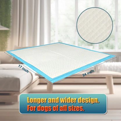 KAPAS 150 Count Small ( S 17" X 24") Super Absorbent Dog and Puppy Training Pads, Pet Diaper Pee Pads for Small-Sized Dogs like Bulldog, Chow Chow, Border, Collie, Husky and so On
