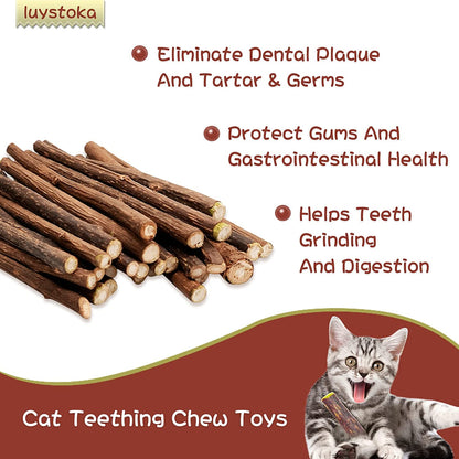 Ultimate Silvervine & Matatabi Catnip Toy Set - 10 Engaging Chew Sticks & Wand Toys for Happy, Healthy Cats!