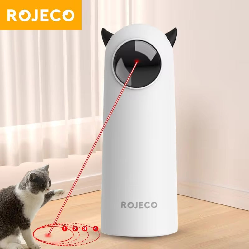 Interactive LED Laser Cat Toy - Automatic Smart Teaser for Indoor Fun!