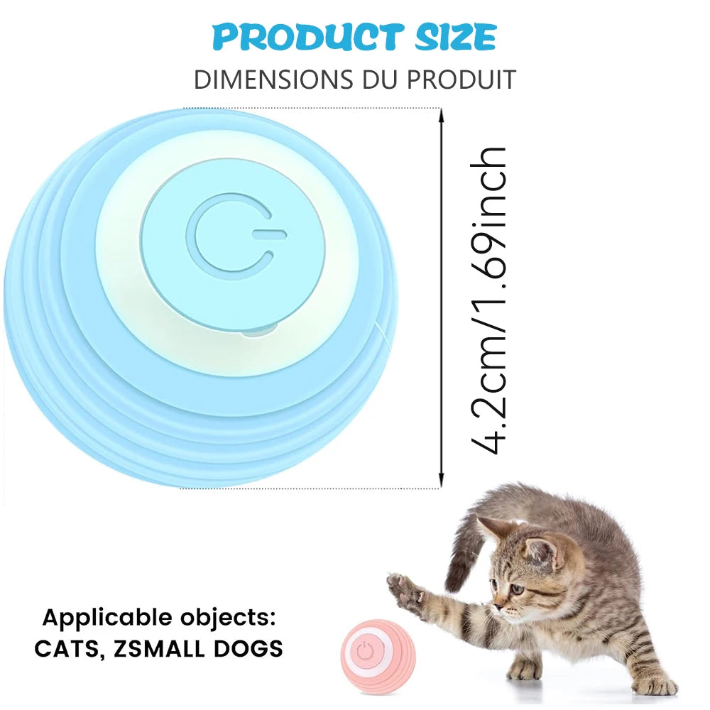 Endless Fun for Your Feline: Interactive Electric Rolling Ball Toy!