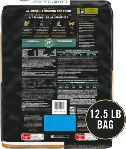 Live Clear Cat Food Weight Management and Cat Allergen Reducer Chicken and Rice Formula - 12.5 Lb. Bag