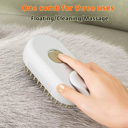 Ultimate Pet Spray Massage Comb - Effortless One-Button Hair Removal Brush for Cats & Dogs