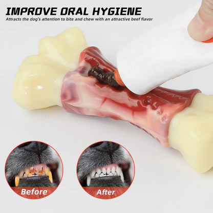 Ultimate Large Dog Chew Toy for Aggressive Chewers - Tough Bone Design for Medium to Large Breeds, Promotes Healthy Teeth and Gums