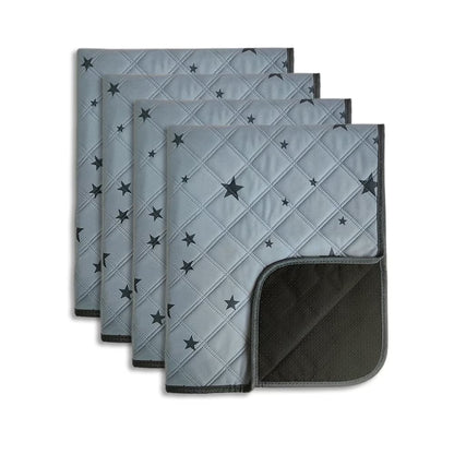 Washable Pee Pads for Dogs, Puppy Pads for Potty Training with Leakproof Bottom. 4 Pack, 18"X24"