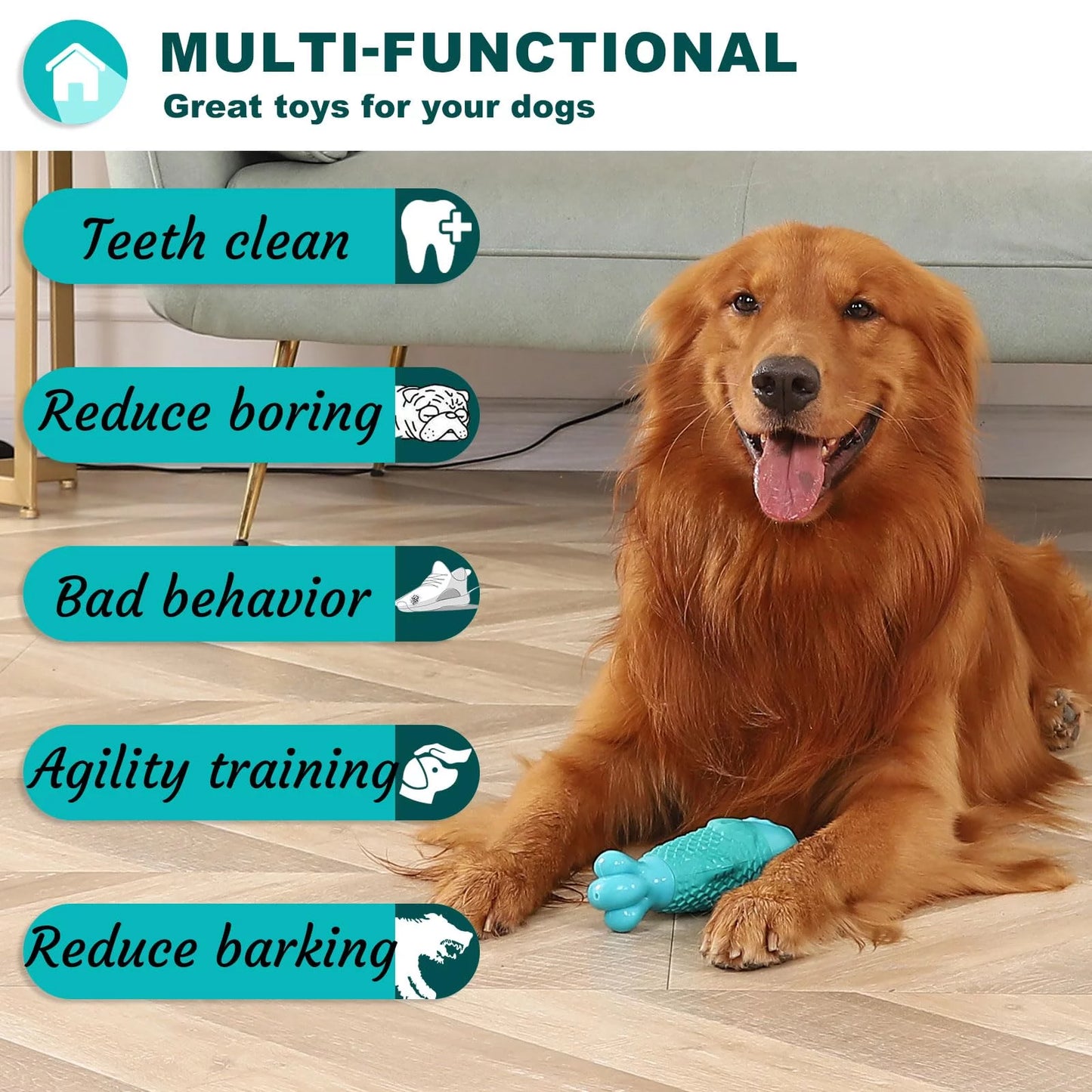 Ultimate Indestructible Dog Chew Toys for Aggressive Chewers - Durable, Tough, and Squeaky Toys for Large Dogs and Super Chewers!