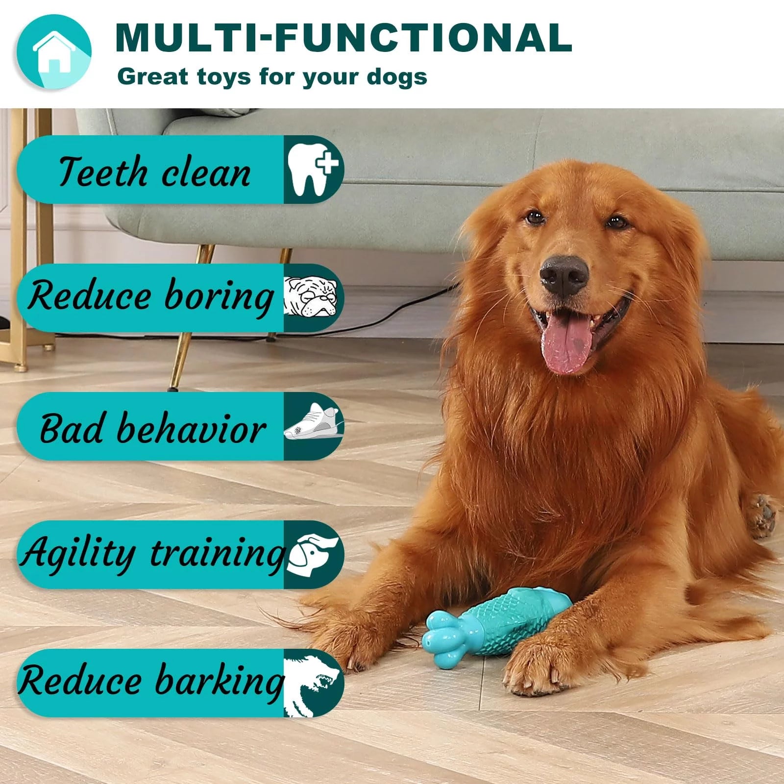 Ultimate Indestructible Dog Chew Toys for Aggressive Chewers - Durable, Tough, and Squeaky Toys for Large Dogs and Super Chewers!