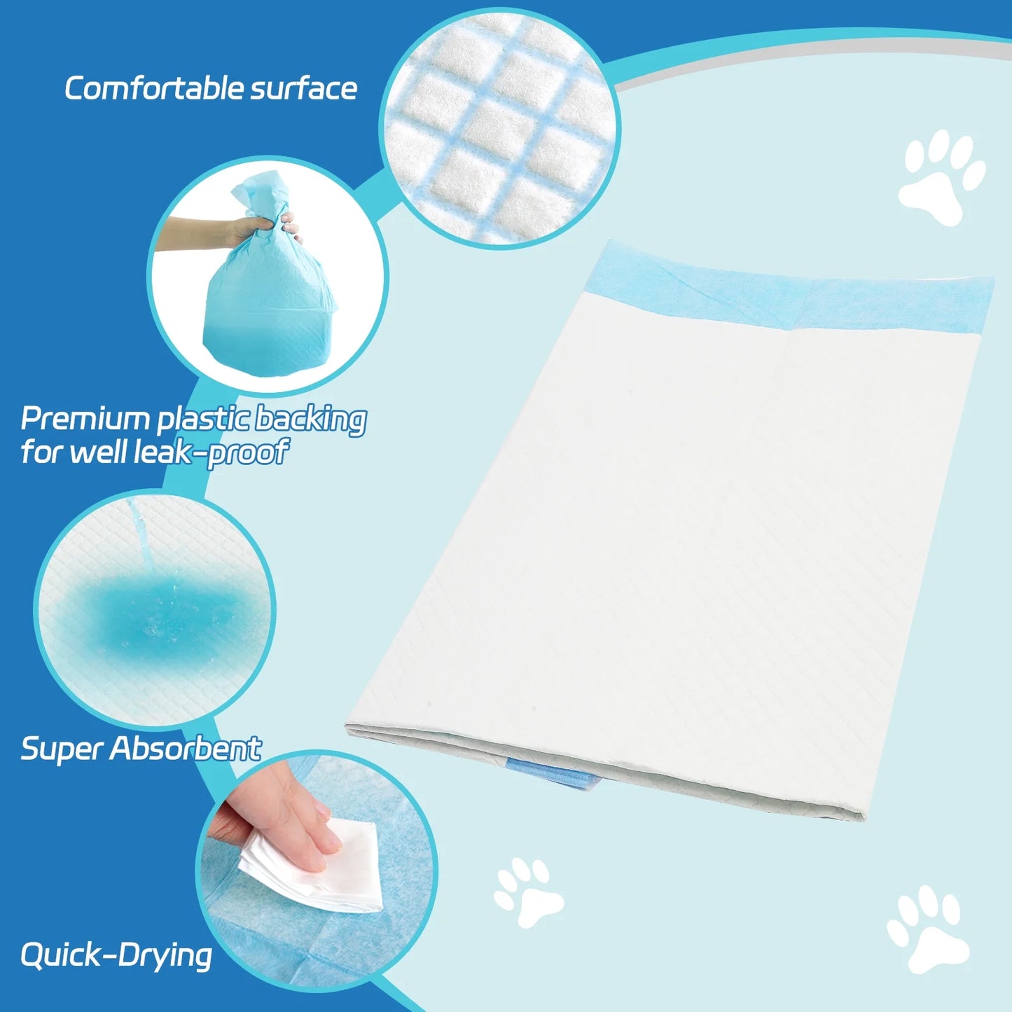 Puppy Pads Extra Large 28''X34'', XL Dog Pee Pads, 30Ct, Super Absorbent, Leak-Proof, 6 Layers Protection